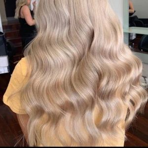 Sitting pretty halo extensions in cream blonde